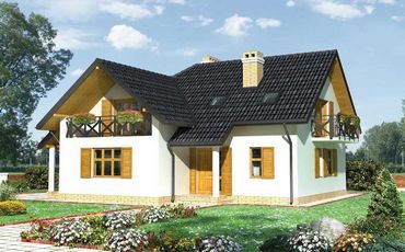 Проект дома из блоков 1431