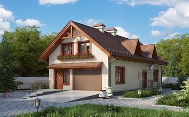 Проект каменного дома 10-2229