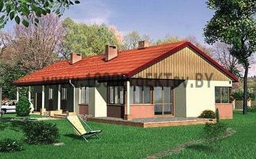 Проект дома из блоков 1489