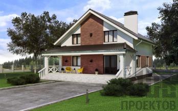 Проект дома из блоков м19