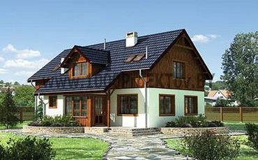 Проект дома из блоков 1383