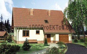 Проект дома из блоков 1352