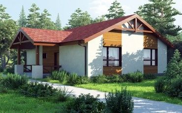 Проект дома из блоков 10-2033