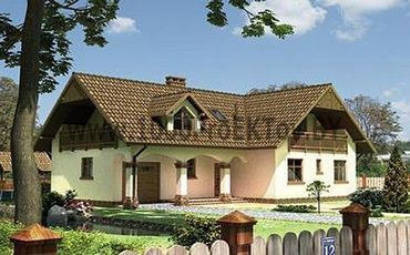 Проект дома из блоков 1487