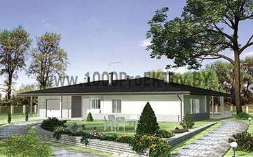 Проект дома из блоков 1203