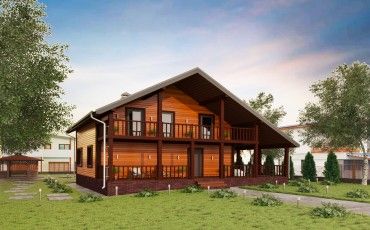 Проект каркасного дома 2-26