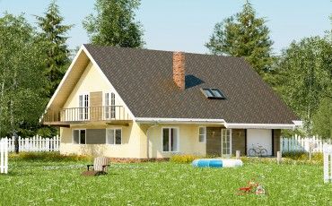 Проект дома из блоков 1-22