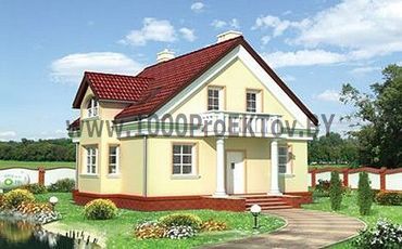 Проект дома из блоков 1371