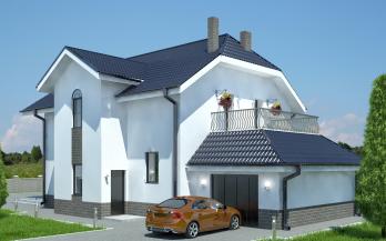 Проект дома из блоков 1-27