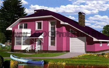 Проект дома из блоков 1502