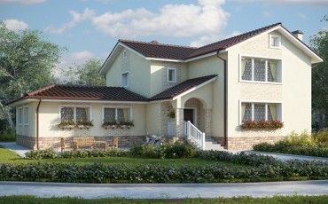 Проект дома из блоков 10-2100