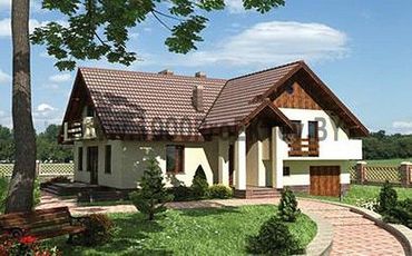 Проект дома из блоков 1418