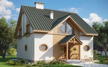 Проект дома из блоков 10-2046