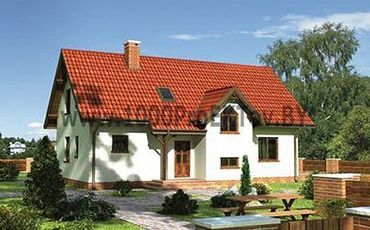 Проект дома из блоков 1400