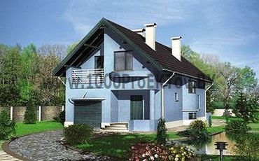 Проект дома из блоков 1274