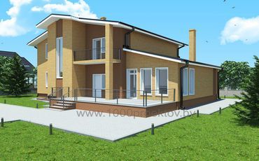 Проект дома из блоков 1623