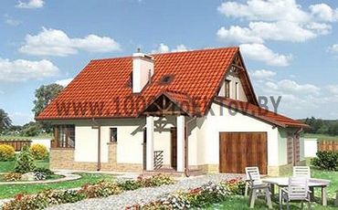 Проект дома из блоков 1204