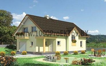 Проект дома из блоков 1312