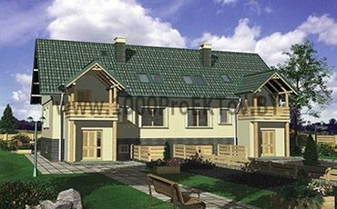 Проект дома из блоков 1450