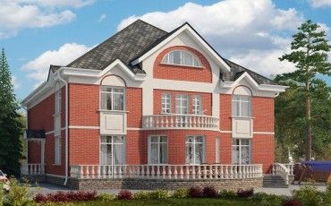 Проект дома из блоков 10-2164