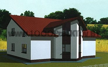 Проект дома из блоков 1521
