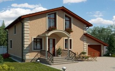 Проект дома из блоков 10-2148