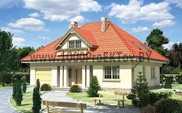 Проект дома из блоков 1205