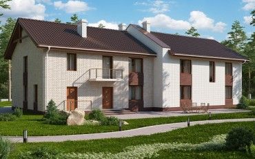 Проект дома из блоков 10-2171