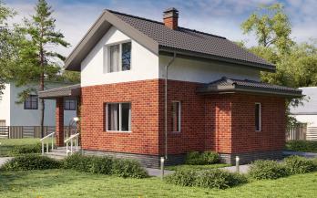 Проект дома из блоков м9