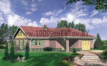 Проект дома из блоков 1302