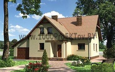 Проект дома из блоков 1407