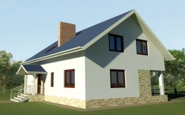 Проект дома из блоков 1310