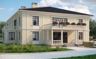 Проект дома из блоков 10-2127