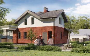 Проект дома из блоков м9