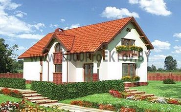 Проект дома из блоков 1442