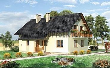 Проект дома из блоков 1437