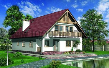 Проект дома из блоков 1516