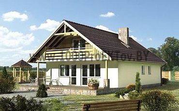 Проект дома из блоков 1160