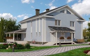 Проект дома из блоков 10-2141-2