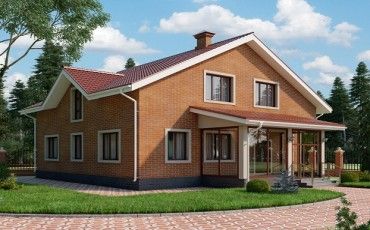 Проект дома из блоков 10-2159-2