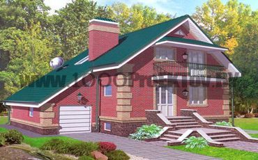 Проект дома из блоков 1496