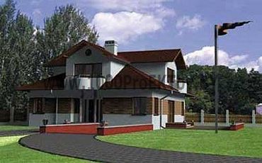 Проект дома из блоков 1457