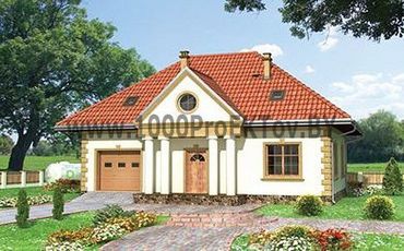 Проект дома из блоков 1365