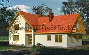 Проект дома из блоков 1236