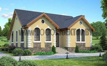 Проект дома из блоков 1084