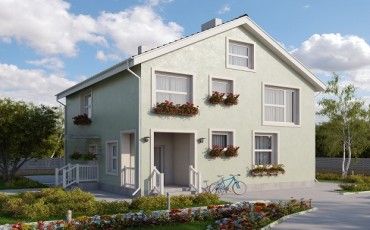 Проект дома из блоков 10-2036