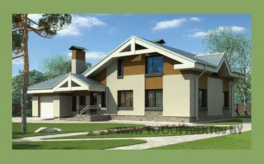 Проект дома из блоков 1129