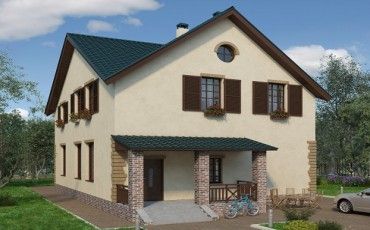 Проект дома из блоков 1239