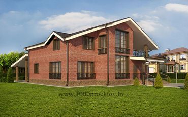 Проект дома из блоков 1-35