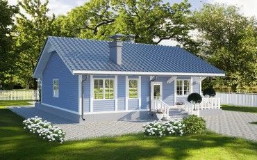 Проект каркасного дома 2-1